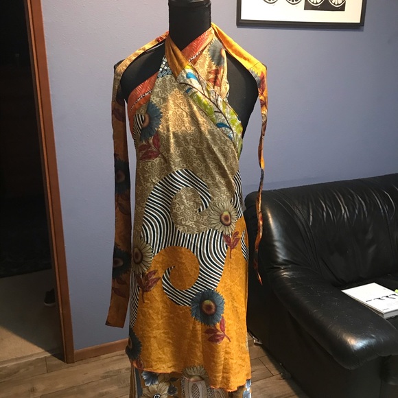Boho Kariza dress skirt cape top wrap O/S - Picture 7 of 10